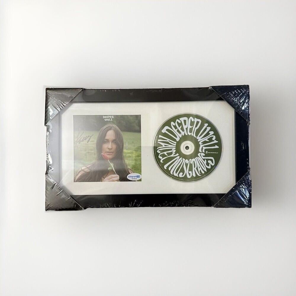 SIGNED Kacey Musgraves Autographed Deeper Well CD 12x7 in Frame w/ COA ACOA